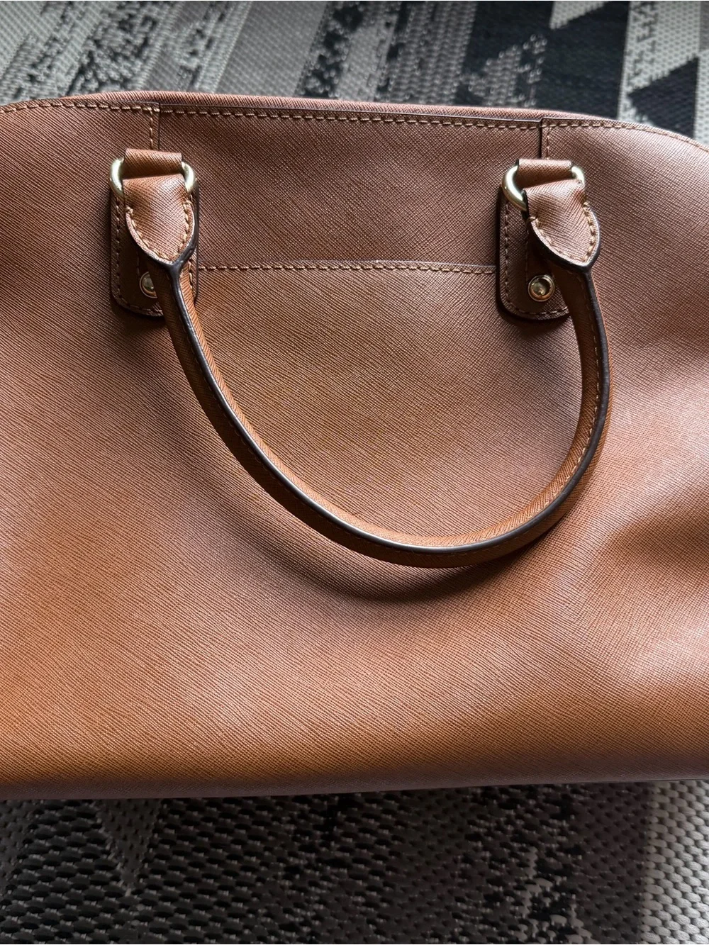 Michael Kors Cognac Saffiano Leather Satchel